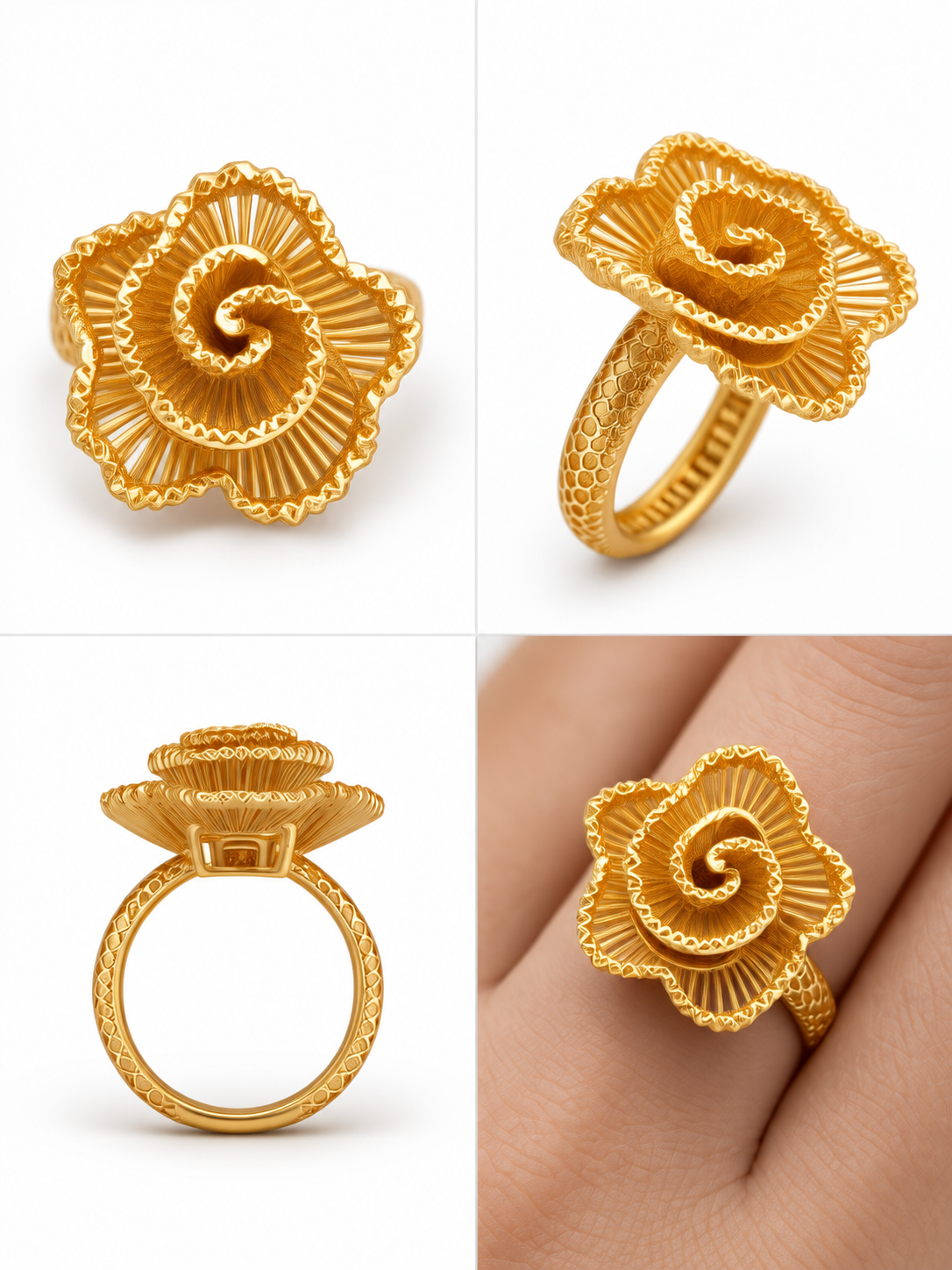 Ladies Floral Ring