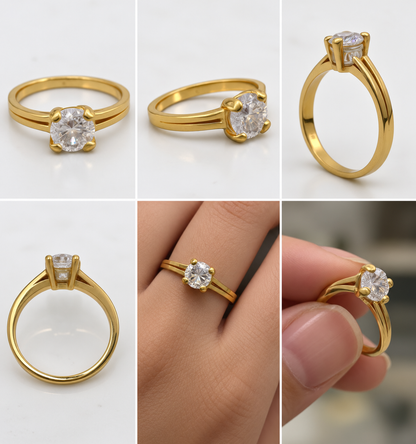 Solitare Ladies Ring