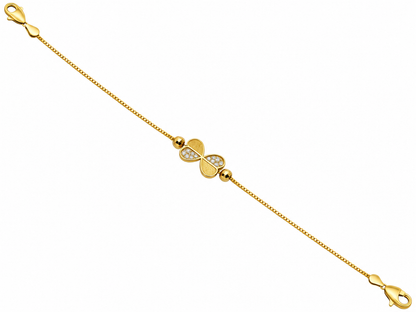 Infinity butterfly bracelet